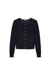 MERINO CROP CREW CARDI (NAVY)