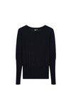 MERINO LONG RIB SWEATER (NAVY)