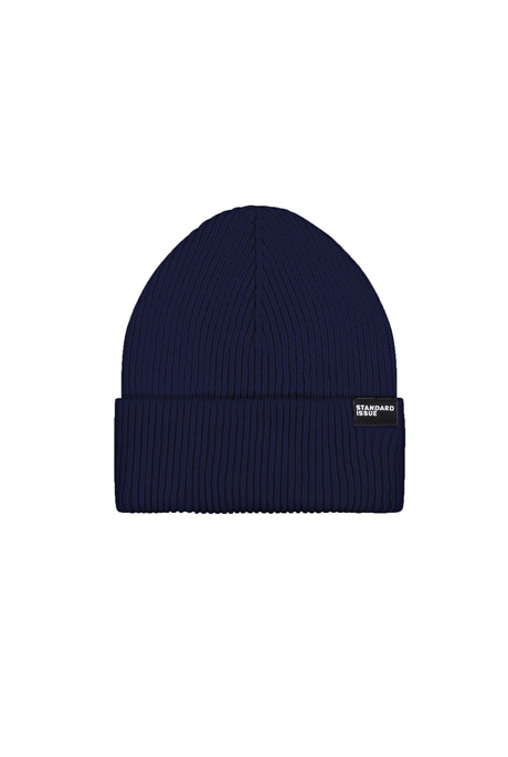 MERINO RIB BEANIE (OXFORD)