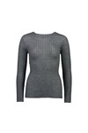 MERINO TULLE CREW (GREY MIX)