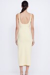 KATRINA TUCK MIDI DRESS (BUTTER YELLOW)