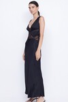 JULIETTE V NECK MAXI DRESS (BLACK)