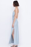 MARI LOU GATHERED MAXI DRESS (DOVE BLUE)