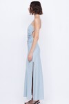 MARI LOU GATHERED MAXI DRESS (DOVE BLUE)