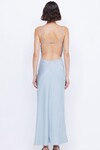 MARI LOU GATHERED MAXI DRESS (DOVE BLUE)