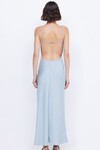 MARI LOU GATHERED MAXI DRESS (DOVE BLUE)