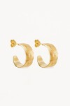 WOVEN LIGHT HOOPS (18K GOLD VERMEIL)