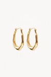RADIANT ENERGY LARGE HOOPS (18K GOLD VERMEIL)