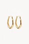 RADIANT ENERGY LARGE HOOPS (18K GOLD VERMEIL)