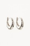 RAIDANT ENERGY SMALL HOOPS (STERLING SILVER)