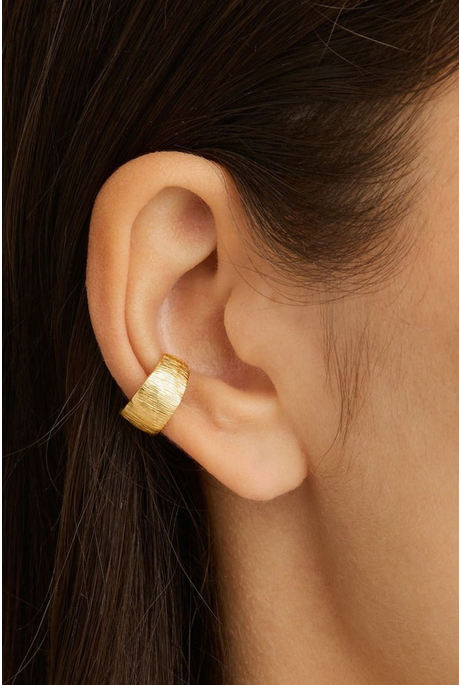 WOVEN LIGHT EAR CUFF (18K GOLD VERMEIL)