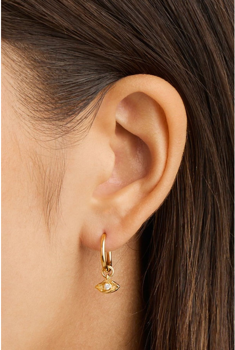 I AM PROTECTED HOOPS (18K GOLD VERMEIL)