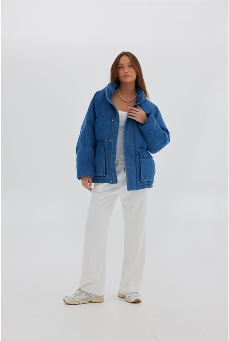 DENIM PUFFER (DENIM BLUE)