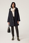 ANAIS CAR COAT (NAVY)