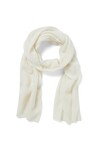 MOHAIR CABLE SCARF (MILK)