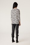 SUPERFINE PRINT V JUMPER (BLACK PRINT)