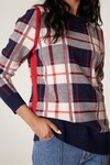 MERINO CHECK JUMPER (RED CHECK)