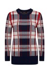 MERINO CHECK JUMPER (RED CHECK)