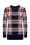 MERINO CHECK JUMPER (RED CHECK)