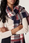 MERINO CHECK SCARF (RED CHECK)