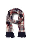 MERINO CHECK SCARF (RED CHECK)