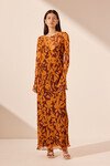 NATALINA SLIP MAXI DRESS (SHIRAZ/TANGERINE)