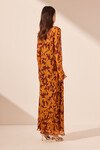 NATALINA SLIP MAXI DRESS (SHIRAZ/TANGERINE)