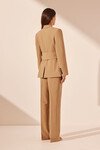 IRENA HOURGLASS BLAZER WITH BELT (WHEAT)