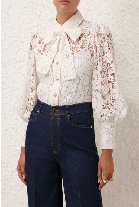 TRANQUILITY LACE BLOUSE (IVORY)