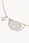 LIVE IN LIGHT LOTUS NECKLACE (STERLING SILVER)