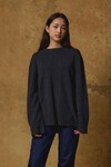 CASHMERE OVERSIZED SWEATER (CARBON)