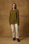 CASHMERE OVERSIZED SWEATER (PURSLANE)