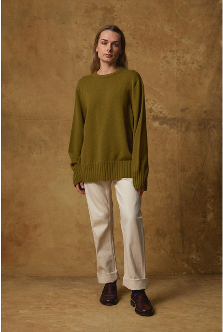 CASHMERE OVERSIZED SWEATER (PURSLANE)