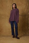 CASHMERE OVERSIZED SWEATER (ORCHID)