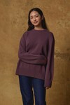 CASHMERE OVERSIZED SWEATER (ORCHID)