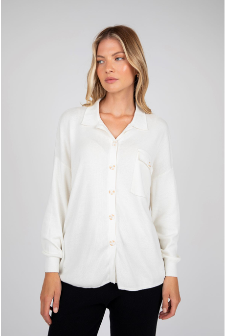 FRAME KNIT SHIRT (IVORY)