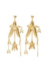 HIGH ROLLER STAR CHARM EARRINGS (GOLD)