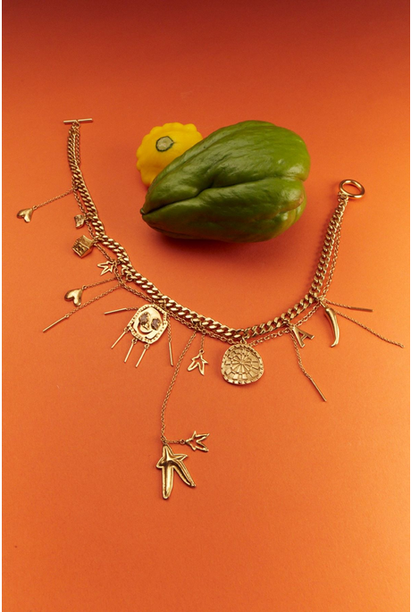 HIGH ROLLER CHARM NECKLACE (GOLD)