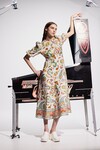 ARCADE MIDI DRESS (MULTI)
