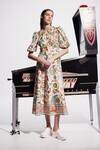 ARCADE MIDI DRESS (MULTI)