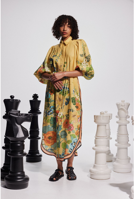 CRESIDA SHIRTDRESS (YELLOW)