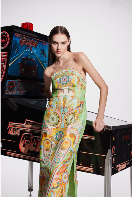 PINBALL BODICE DRESS (MULTI)