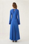 WEYLIN SEQUIN CUFF MAXI DRESS (COBALT BLUE)