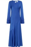 WEYLIN SEQUIN CUFF MAXI DRESS (COBALT BLUE)