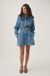 ARADIA DENIM MINI DRESS (CLASSIC WASH)