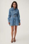 ARADIA DENIM MINI DRESS (CLASSIC WASH)