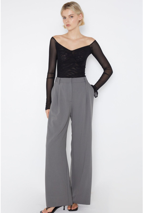 MARISSA STRAIGHT PANT (ELEPHANT GREY)