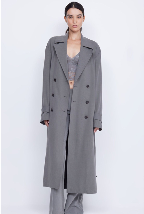 YVONNE TRENCH COAT (ELEPHANT GREY)