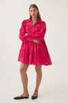 CATALYST SMOCK MINI DRESS (FLORESCENT ROSE)