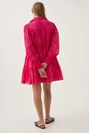 CATALYST SMOCK MINI DRESS (FLORESCENT ROSE)